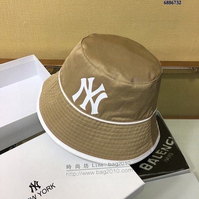NY男女同款帽子 MLB光絲棉漁夫帽遮陽帽  mm1429